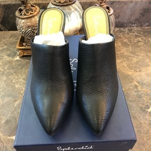 SPLENDID - Nala Black leather mules
